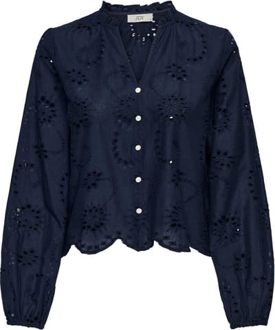JDY - JDYDITTE L/S EMBRODERIE SHORT SHIRT WVN - Dames - Blouses