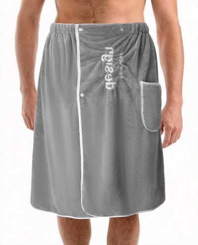 Zachte en Sneldrogende Saunakilt voor Mannen, Verstelbaar en Groot 65 x 140 cm, Ideaal voor Sauna en Wellness