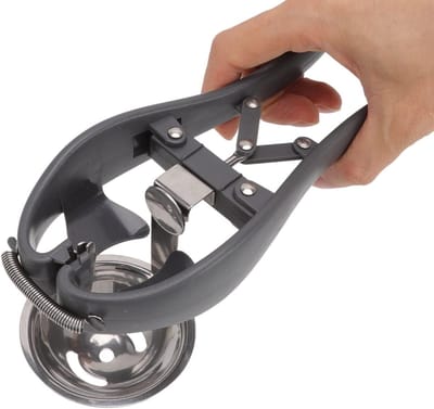 Automatische eierkraker en eierseparator van roestvrij staal, handige eierdoos met clips voor eenvoudig eiwit scheiden en koken