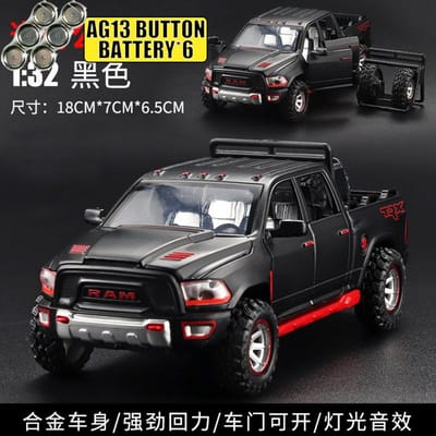 1:32 Dodge Ram Trx Off Road Gemodificeerde Pick-up Truck Legeringsmodel Metalen Diecast Auto Bureau Display Verzamelbaar Ornament Feestdag Speelgoed