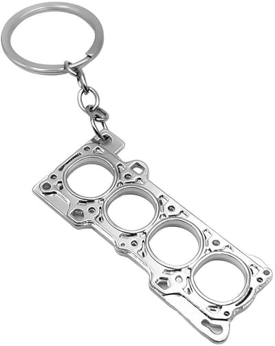 Dailygoods- Autosleutelhanger Zinklegering - Sleutelhanger Motorfiets - Sleutelhanger Auto - Sleutelhanger Volwassenen - Sleutelhanger Maken - 25 x 64 mm