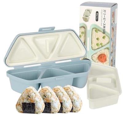 6-in-1 Onigiri Mallen voor Sushi - Multifunctionele Rijstbal Mallen om Snel 6 Stuks Sushi te Maken