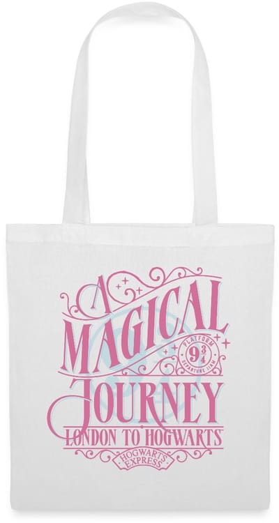 Harry Potter Perron 9 ¾ Ontwerp In Roze & Blauw Tas Van Stof Schoudertas