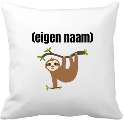 Akyol - luiaard met eigen naam Kussen hoes - Luiaard - luiaard liefhebbers - iemand die houdt van luiaards - verjaardag - cadeau - kado - 40 bij 40 cm
