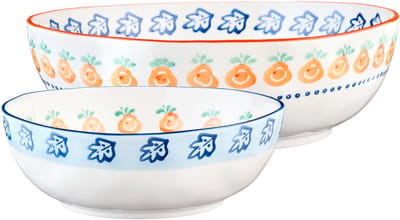 NAPOLI slakom Ø23,5cm en Ø28cm - 2 stuks - Citrus
