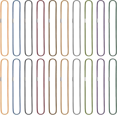 Kleurige Elastische Bands voor Notitieboek en Reisdagboeken - 20 Stuks, Stretch Sluiting voor Dagelijkse Planner en Vervangingen
