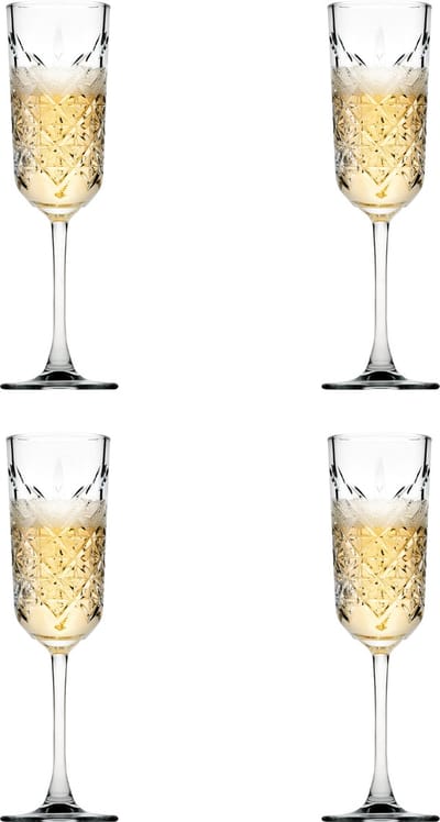 Pasabahce Timeless Champagneglazen - 175 ml - 4 Stuks - Flute