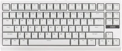 EPOMAKER G84 - Wit - Mechanisch Draadloos Toetsenbord - RGB - 80% - Qwerty - Gaming Keyboard - Transparent Switch