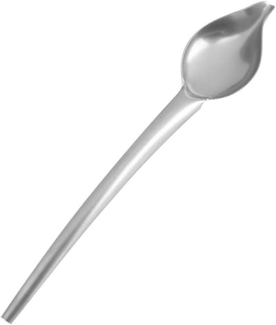 Roestvrijstalen Dessertdecorlepel met Lange Steel, Antiroestontwerp voor Thuiskeuken en Koffieshop, Ideaal Saustekengereedschap