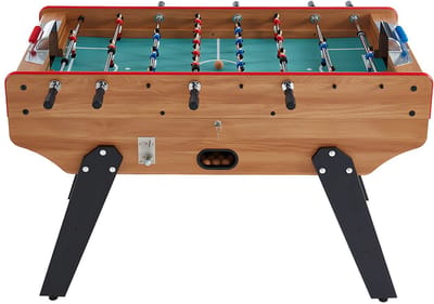 Vente-unique Tafelvoetbal met muntautomaat HENRY van mdf - L153 x B77,6 x H96 cm - Eikenkleur L 153 cm x H 96 cm x D 77.6 cm