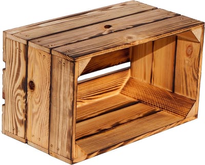 Houten Kist Opslagbox 'Hilde' - Gebeitst Grenenhout - 38x22x19 cm