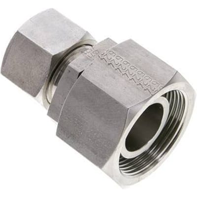 20S & 30S RVS Rechte Snijringkoppeling Draaidoorvoer 400bar FKM O-ring en Afdichtconus ISO 8434-1