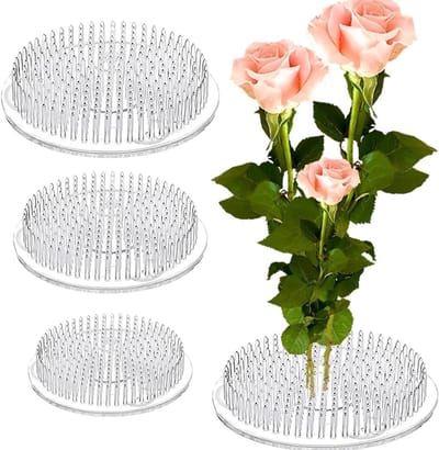 Bloemenarrangement houders met zuignappen voor bloemstukken - set van 3