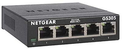 5 Poort Gigabit Ethernet Switch voor Thuis en Kantoor - Plug and Play, Stille Controle, Desktop of Wandmontage