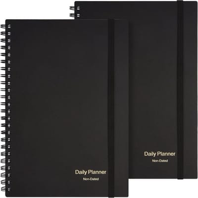 Ongedateerde Dagelijkse Agenda met Uurschema en To-Do Lijst