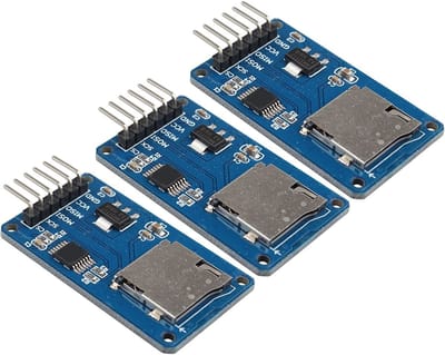 Dailygoody - Micro SD Kaart Module - Geheugenkaart Lezen en Schrijven - Compatibel met Arduino en Raspberry Pi - 3 Stuks - Eenvoudige Installatie - 5V