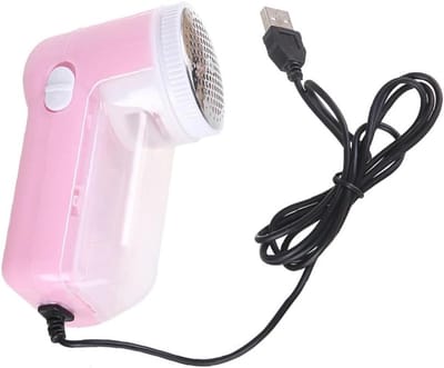 FRCOLOR elektrische pluisverwijderaar pluizenverwijderaar lint remover verwijderaar van pluizenbolletjes dons droger pluisreiniger trui kleding scheerapparaat USB pluisverwijderaar roze