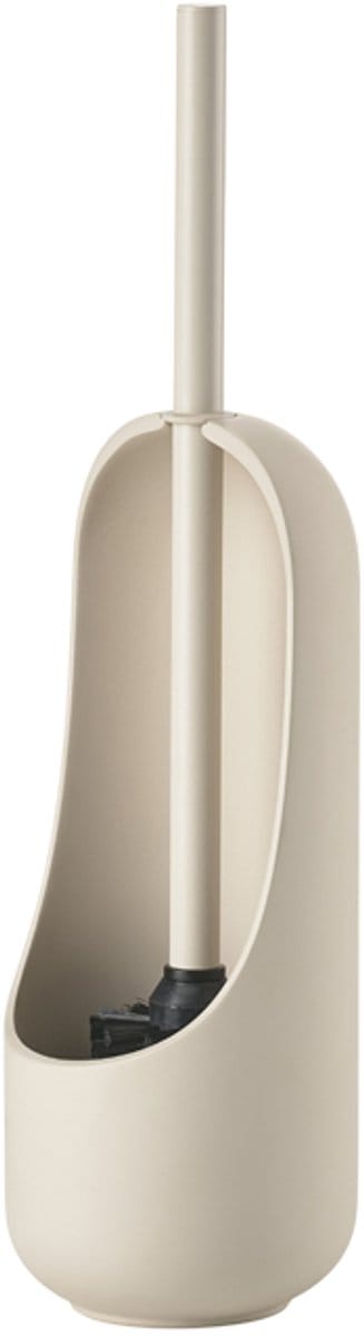 Zone Denmark Nova Toiletborstel met Houder - WC Borstel Vrijstaand - Toilet & Badkamer Accessoires - Beton - 41 x 11,8 cm - Sand