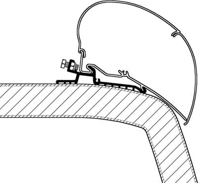 Thule luifeladapter Hymer SX 4,0m