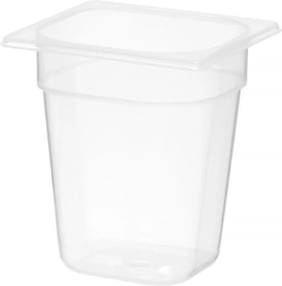 HENDI GN 1/6 container – polypropyleen – 3,4L – geur- en smaakvrij – transparant