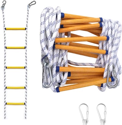 Kabel Ladder - Vluchtladder Touwladder - Noodsituaties Ontsnappen - Hoge Draagkracht - 15 Meter Lang