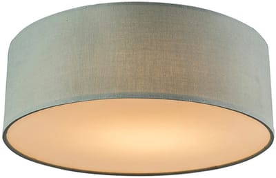 QAZQA drum led - Moderne LED Plafondlamp - 1 lichts - H 125 mm - Groen - Woonkamer | Slaapkamer | Keuken