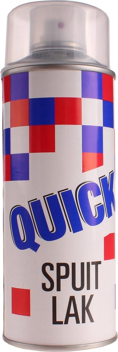 Quick Matte blanke lak - 400 ml - Sneldrogend - Voor binnen en buiten - Veelzijdig gebruik