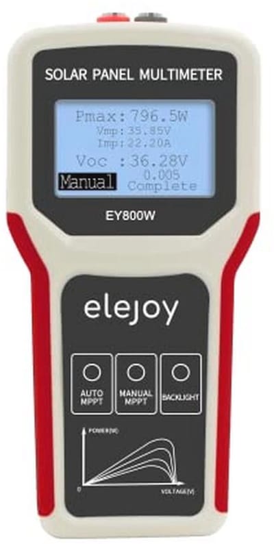 Zonnepaneel Multimeter - Digitale Meetapparaat voor MPPT Vermogen en Open Circuit Spanning