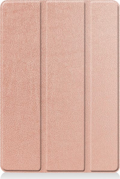 Hoesje - Geschikt voor Apple iPad 7 (2019) - 10.2 inch - 7e Generatie - Dun & Stevig - Trifold Bookcase - Hard Cover - Hardcover Book Case - Tablet Hoes - Rosé goud