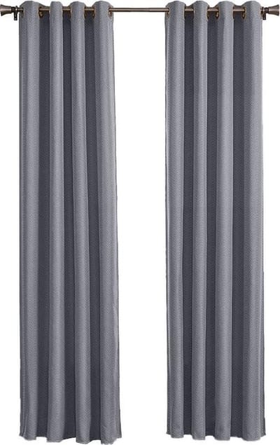 Larson - Luxe hotel blackout gordijn - met ringen - 1.5m x 2.5m - Lichtgrijs