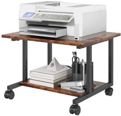Printerstandaard onder het bureau met wielen - 52 x 40 cm - Ideaal voor thuiskantoor