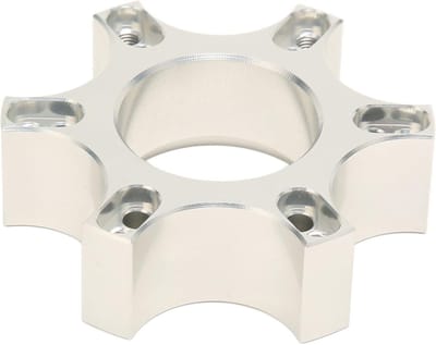 Stuurwiel Adapterplaat - Afstandhouder Stuur - Race Simulators - CNC Gefreesd Aluminium - 70 Mm Gatafstand - Zilver