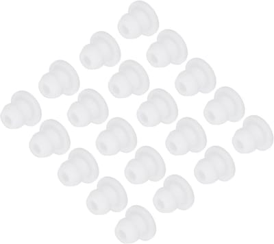 Set van 20 Witte Rubberen Gatdoppen voor Keukenspoelbakken - Waterdichte Afdichting