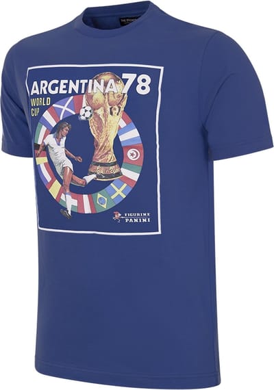 COPA - Panini FIFA Argentinië 1978 WK T-shirt - Heren - Blauw - XS