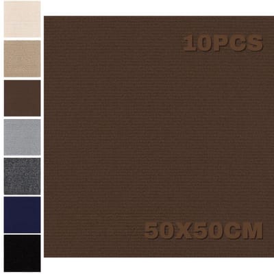 CRLYN® Tapijttegels - Tapijttegels 50x50 cm - Tapijttegels Zelfklevend - Bruin