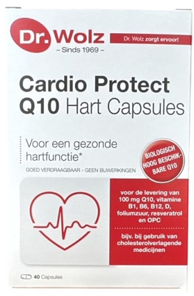 Dr. Wolz Cardio Protect Q10 - 40 caps - Supplement voor gezonde hartfunctie