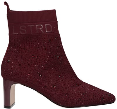 La Strada Enkellaars Bordeaux Knitted - Damesschoenen - Maat - 36