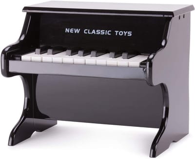 Houten Speelgoedpiano - Muziek Instrument - Muziek Leren - 18 Toetsen - Niet gespecificeerd - Zwart