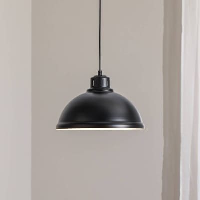 Luminex Enkele Hanglamp Zwart Ø30cm - Stijlvolle Verlichting