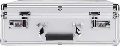 Aluminium Aktetas - Harde Koffer - Veilig Transport - Ingebouwd Slot - 32x26x14cm - Zilver