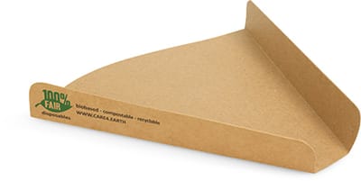 80 Pizza Trays, Kraft karton pure 2,5 cm x 17,1 cm x 18,3 cm bruin 100% Fair extra large