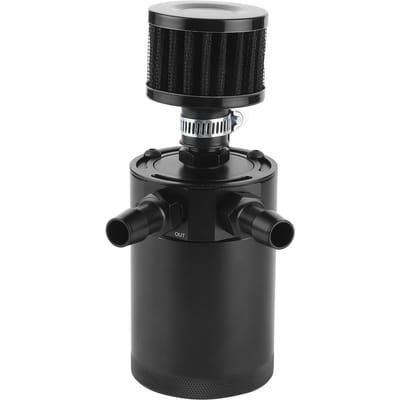 3 8 inch Olie Opvangbak Tank 2-Poorts Baffled Reservoir met Aftapkraan Ontluchter Universele Cilinder