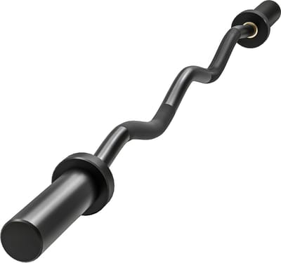 Sportnow olympic bar - halterstang - Staal - Ø5 x 120L cm - zwart
