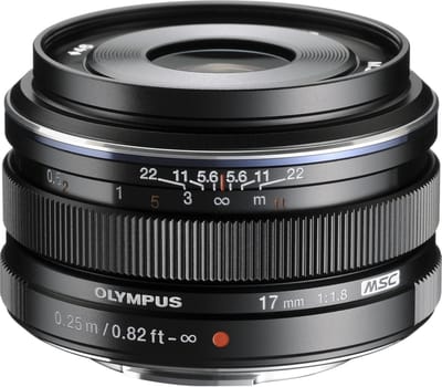 Olympus M.Zuiko Digital - 17mm - f/1.8 - Zwart