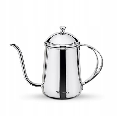 Wilmax RVS Druppelkan 600ml met Zwanenhals voor Drip Koffie