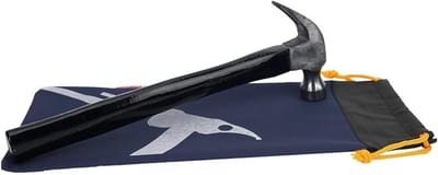 Robuuste Nageltas voor Kampeertenten, Inclusief Tentstokken en Hamer - Ideaal voor Outdoor Avonturen (Navy Blauw)