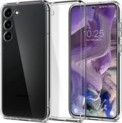 Geschikt voor Spigen Samsung Galaxy S23 Plus Crystal Hybrid Hoesje Transparant