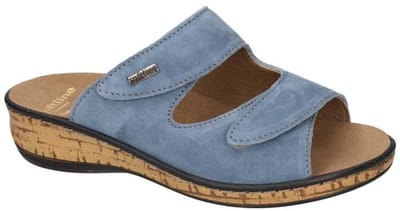Fidelio Hallux -Dames - blauw licht - slippers & muiltjes - maat 38
