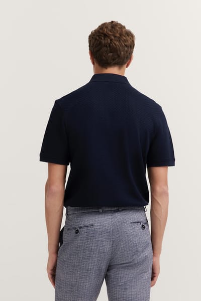 Bugatti Herren Polo in ademend katoen