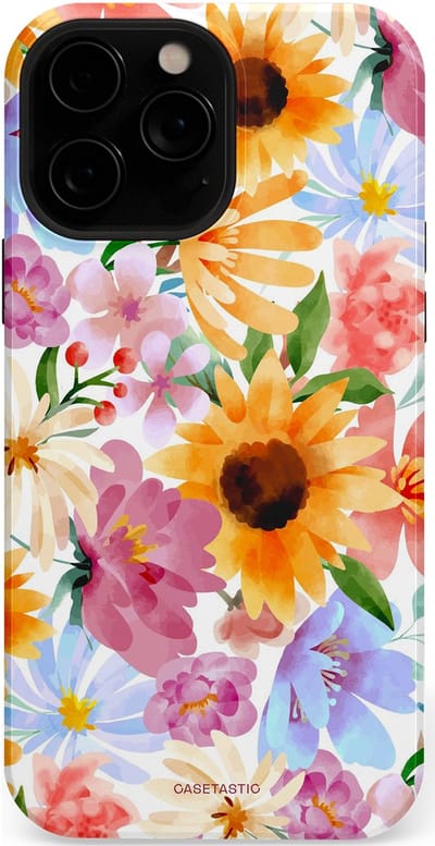 Casetastic Hoesje Geschikt voor Apple iPhone 13 Pro Magsafe - Stijlvolle Beschermende Duo-layer Case - Aquarel fantasie